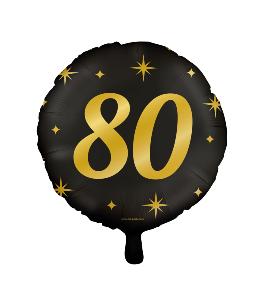 Paper Dreams Heliumballon „80 Jahre Stilvoll“ 45 cm | pro Stück Paper Dreams Heliumballon „80 Jahre Stilvoll“ 45 cm | pro Stück