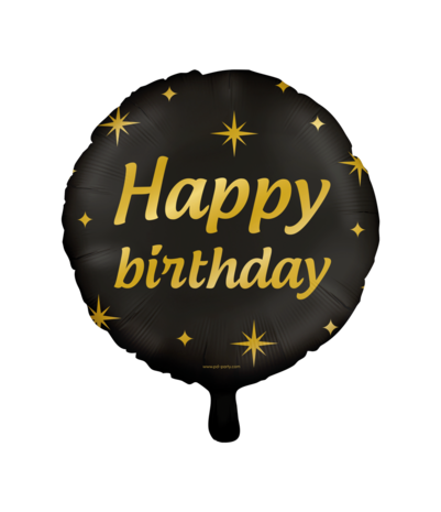 Paper Dreams Heliumballon „Happy Birthday“ – Stilvoll, 45 cm | pro Stück