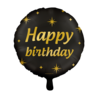 Paper Dreams Heliumballon „Happy Birthday“ – Stilvoll, 45 cm | pro Stück