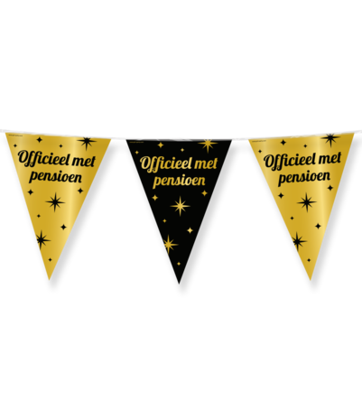 Paper Dreams Elegante Flaggengirlande zum Ruhestand | 10 Meter