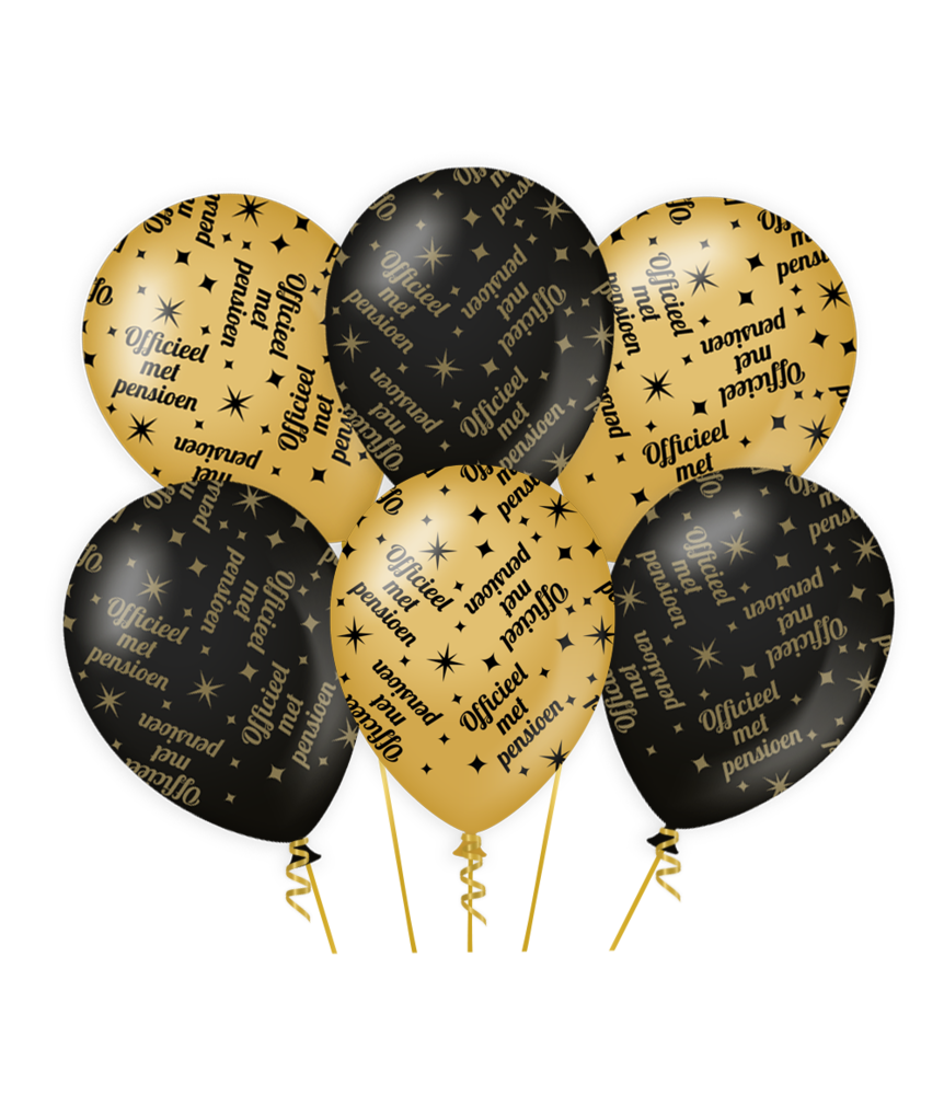 Paper Dreams Ballons de départ à la retraite élégants 30 cm | 6 pièces