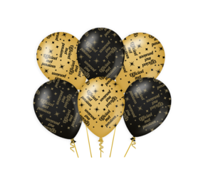 Paper Dreams Ballons de départ à la retraite élégants 30 cm | 6 pièces