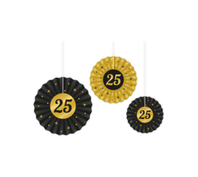 Paper Dreams Paper Fans 25 Years Classy | 3 pieces