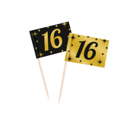 Paper Dreams Cocktail Picks 16 years Classy 6.5cm | 50 pieces