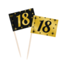 Paper Dreams Cocktail Prikkers 18 jaar Classy 6,5cm | 50 stuks Paper Dreams Cocktail Prikkers 18 jaar Classy 6,5cm | 50 stuks