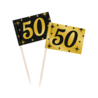 Paper Dreams Cocktail Prikkers 50 jaar Classy 6,5cm | 50 stuks Paper Dreams Cocktail Prikkers 50 jaar Classy 6,5cm | 50 stuks