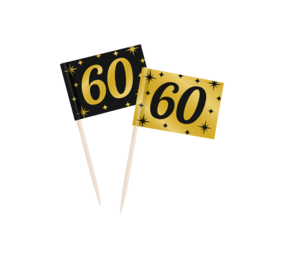 Paper Dreams Cocktail Picks 60 Years Classy 6.5cm | 50 pieces