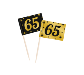 Paper Dreams Cocktail Picks 65 Years Classy 6.5cm | 50 pieces