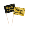 Paper Dreams Elegante Cocktailspieße „Happy Birthday“, 6,5 cm | 50 Stück Paper Dreams Elegante Cocktailspieße „Happy Birthday“, 6,5 cm | 50 Stück