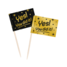 Paper Dreams Cocktail Picks Yes! You Did It! Classy 6.5cm | 50 pieces