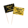 Paper Dreams Cocktail Prikkers Pensioen Classy 6,5cm | 50 stuks Prikkers Pensioen Classy 6,5cm | 50 stuks