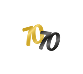 Paper Dreams Konfetti-Tischdekoration, 70 Jahre Stil | pro 14-Gramm-Beutel