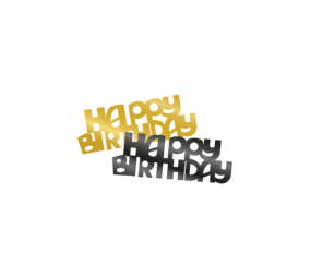 Paper Dreams Confetti Table Decoration Happy Birthday Classy | per 14 gram bag
