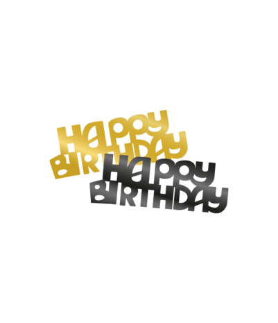 Paper Dreams Confetti Table Decoration Happy Birthday Classy | per 14 gram bag