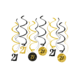 Paper Dreams Hängende Deko-Wirbel „21 Years Classy“ 70 x 14 cm | 12 Stück
