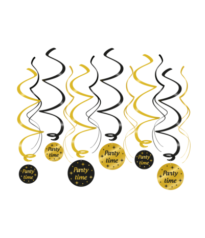 Paper Dreams Décoration suspendue tourbillonnante élégante pour les fêtes 70 x 14 cm | 12 pièces