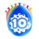 Paperdreams Ballonnen 10 jaar party 30cm | 8 stuks Paperdreams Ballonnen 10 jaar party 30cm | 8 stuks