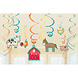 Amscan Boerderij versiering swirls Barnyard | 12-delig Amscan Boerderij versiering swirls Barnyard | 12-delig
