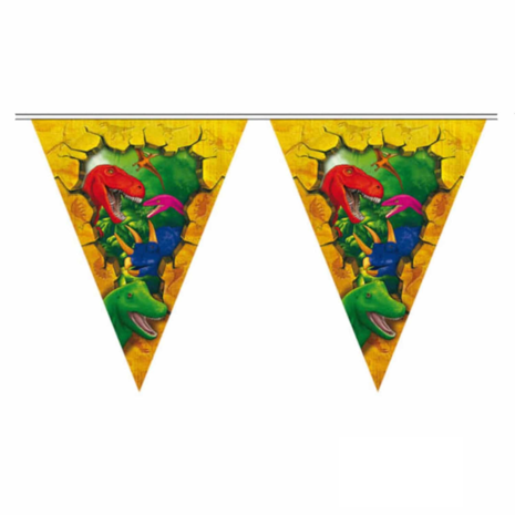 Folat Dinosaurus Slingers Dino Party 6 mtr | per stuk Folat Dinosaurus Slingers Dino Party 6 mtr | per stuk