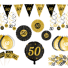 Paper Dreams Stilvolles Party-Dekorationsset zum 50. Geburtstag | 86-teilig