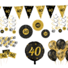 Paper Dreams 40th Birthday Decoration Party Package Classy | 80-piece
