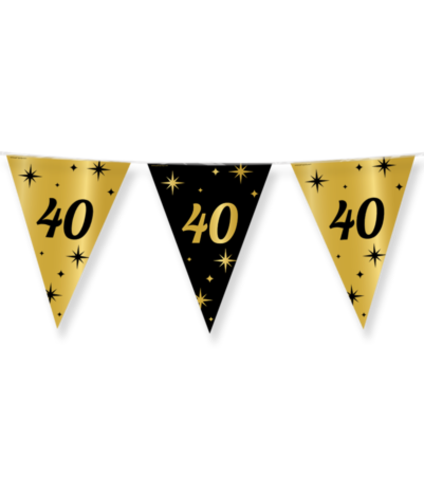 Tuf-Tuf Feestpakket 40 jaar versiering Classy | 80-delig Tuf-Tuf Feestpakket 40 jaar versiering Classy | 80-delig