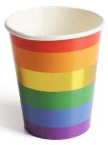 Rainbow Sparkles Cups 250ml | 10 pieces