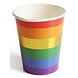Regenbogen-Glitzerbecher 250 ml | 10 Stück