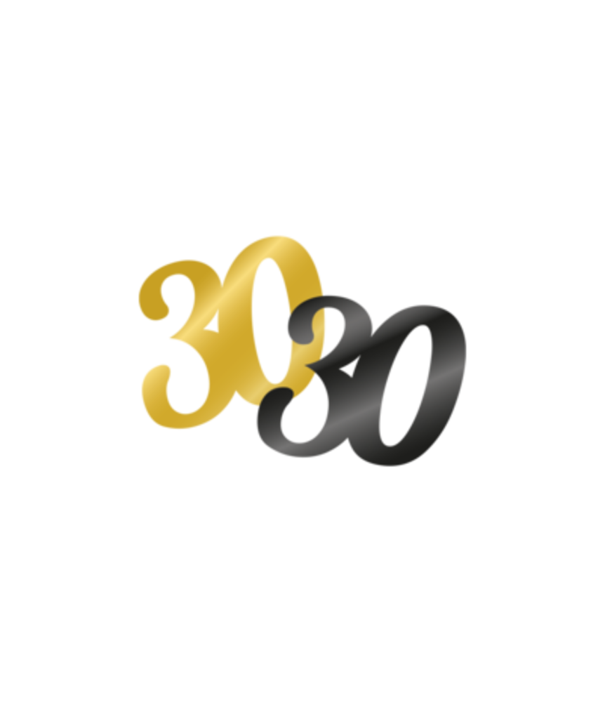 Tuf-Tuf Stilvolles Deko-Set für den 30. Geburtstag | 80-teilig