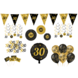 Tuf-Tuf Kit de décoration élégant pour une fête d'anniversaire de 30 ans | 80 pièces