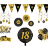 Tuf-Tuf Feestpakket 18 jaar versiering Classy | 80-delig Tuf-Tuf Feestpakket 18 jaar versiering Classy | 80-delig