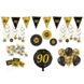 Tuf-Tuf Kit de décoration élégant pour une fête d'anniversaire de 90 ans | 80 pièces