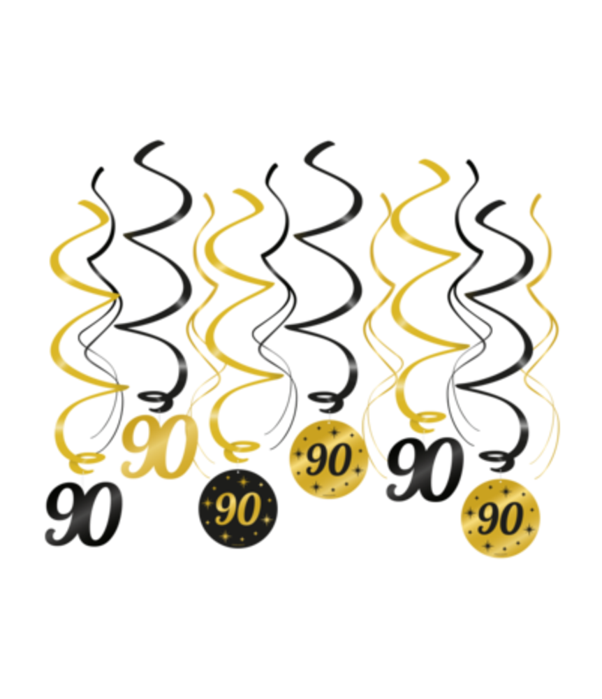 Tuf-Tuf Stilvolles Deko-Set zum 90. Geburtstag | 80-teilig