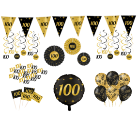 Tuf-Tuf 100 Years Party Decoration Package Classy | 80-piece