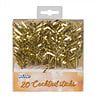 Boland Gold Cocktail Picks | 20 pieces Boland Gold Cocktail Picks | 20 pieces