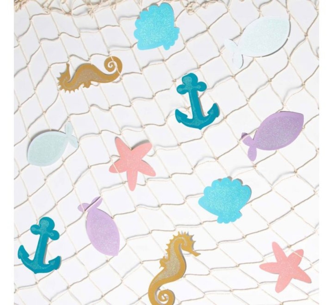 Amscan Mermaid Tail Table Runner Fishing Net 100x200cm | per piece