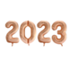 Tuf-Tuf Ballons chiffres 2023 or rose | 86 cm