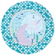 Amscan Mermaid Tail Plates 23cm | 8 pieces