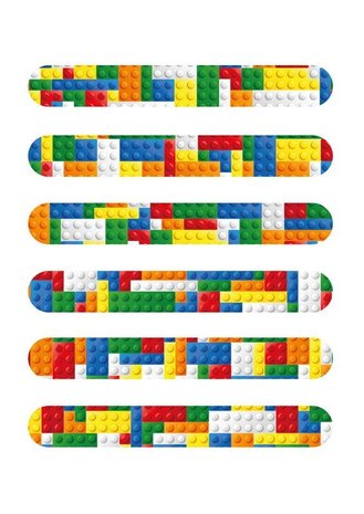 Henbrandt Lego-Schnapparmband 20 cm | 12 Stück