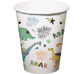 Folat Gobelets Dino Roars 250 ml | 6 pièces