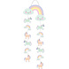 Folat Décoration suspendue Licorne et arc-en-ciel 30 x 85 cm | à l'unité