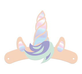 Folat Chapeaux Licorne et Arc-en-ciel 22,5 x 16 cm | 6 pièces