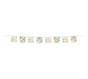 Folat Zoo Party Happy Birthday Garland 6 meters | per piece