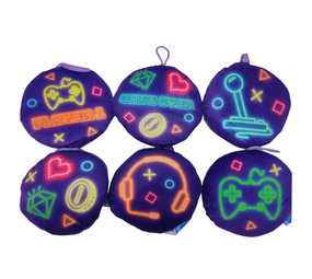 LG Imports Gamer pluche hanger neon | per stuk LG Imports Gamer pluche hanger neon | per stuk
