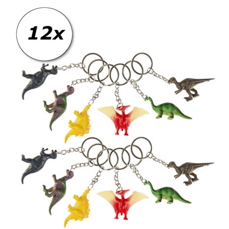 LG Imports Dino sleutelhanger | per 12 stuks LG Imports Dino sleutelhanger | per 12 stuks