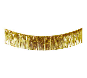 Folat Goldfarbene, metallische Fransengirlande