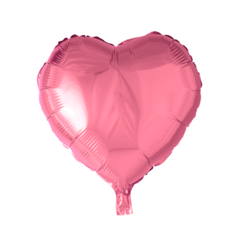 Tuf-Tuf Ballon à l'hélium rose en forme de cœur | 46 cm