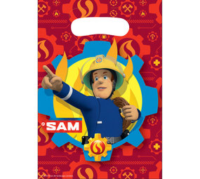 Amscan Sam de Brandweerman Uitdeelzakjes 23x16cm | 8 stuks Amscan Sam de Brandweerman Uitdeelzakjes 23x16cm | 8 stuks