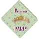 Haza - Witbaard Serviettes de table Princesse pour fête de princesses 33 x 33 cm | 20 pièces