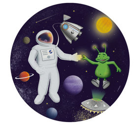 Amscan Assiettes Espace, Cosmos et Espace 23 cm | 8 pièces